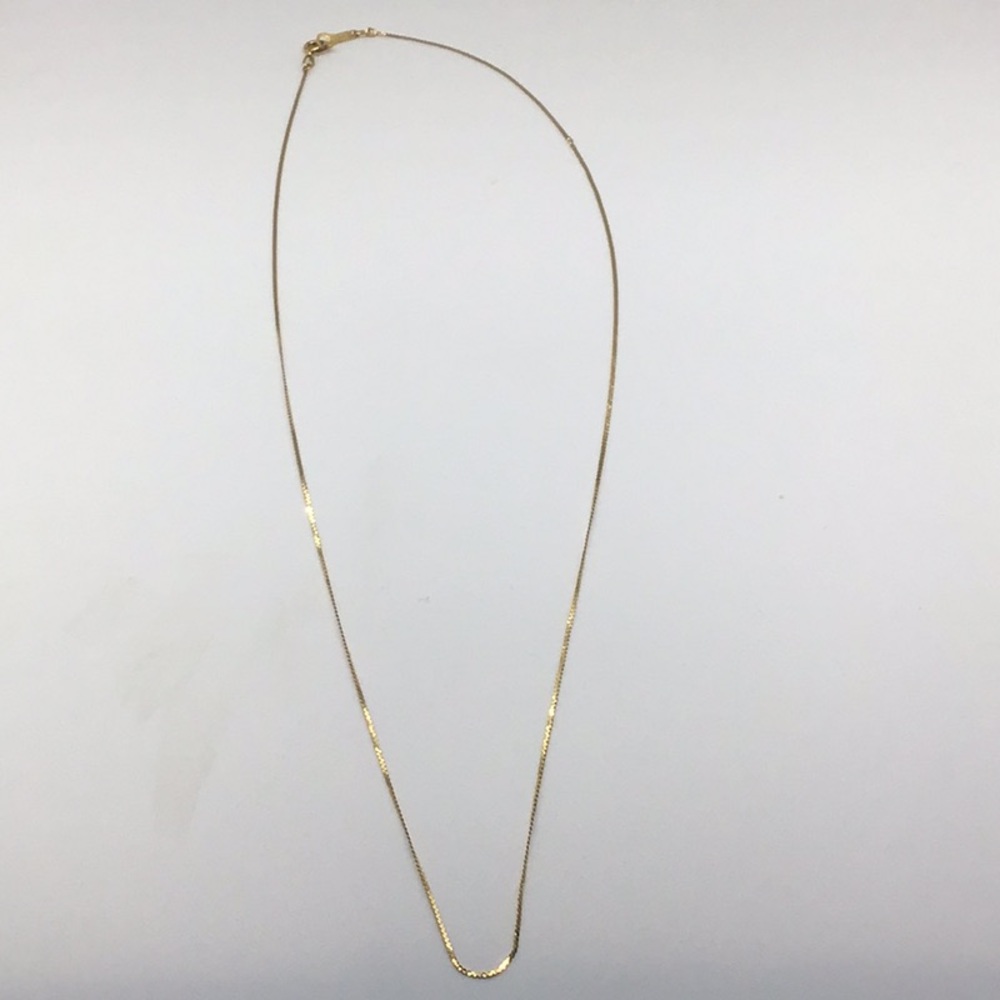 14k gold Italy made 17” necklace